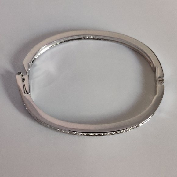 Swarovski Swan Mark Hinged Clamp Bracelet - Picture 7 of 16